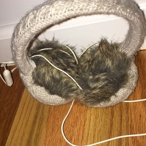 Ear Muffs with Headphones Attached